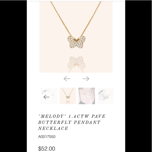 Daniela Swaebe Butterfly “Melody” Necklace, NIB - Picture 2 of 10